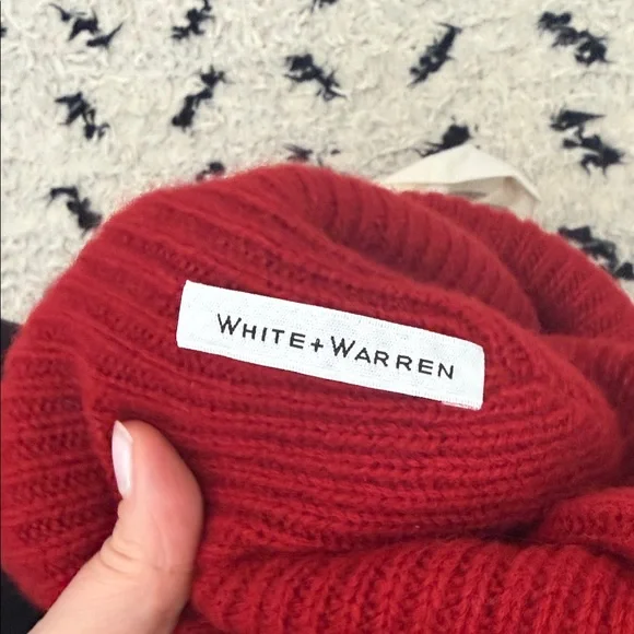 Classic Ribbed Red Beanie - Picture 3 of 3